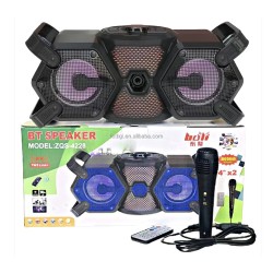 Sing-e Portable Wireless Speaker ZQS4228 with Mic and Remote Control Black Sing-e Portable Wireless Speaker ZQS4228 with Mic and Remote Control Black